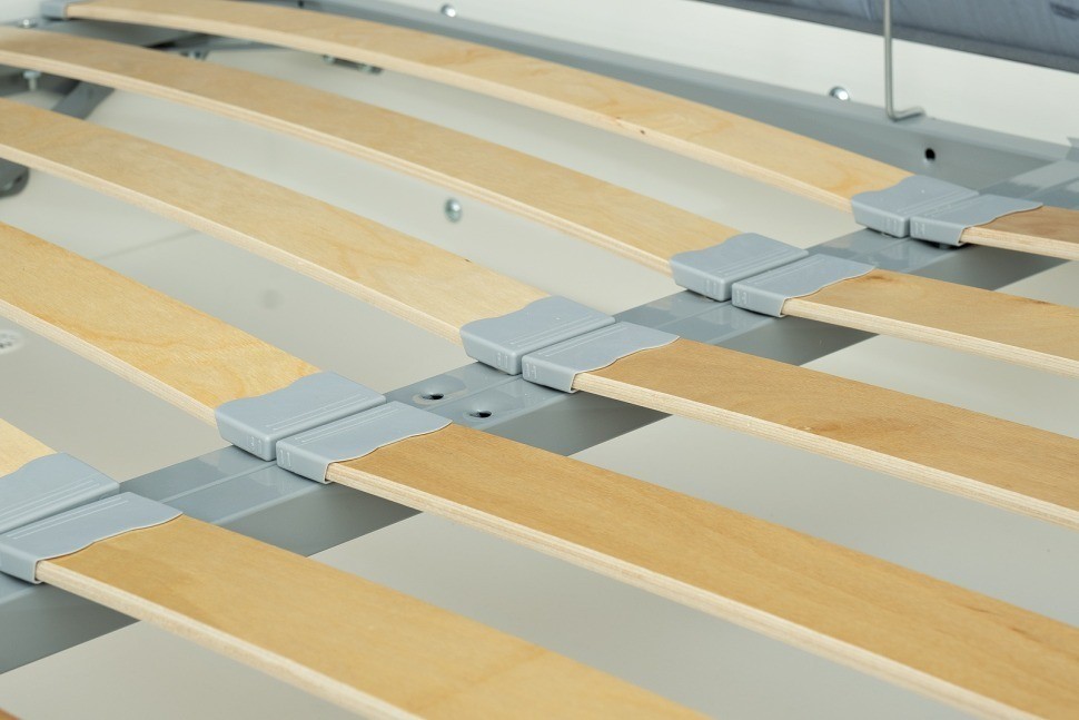 Кровать Odry c подъем.мех.вельвет синий Velv SIN 186*220*120 (TT-00016639)