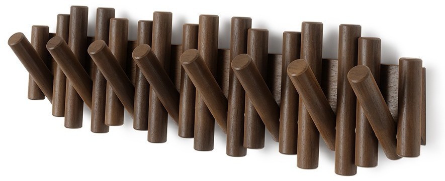 Вешалка настенная picket, 8 крючков, состаренный грецкий орех (79960)