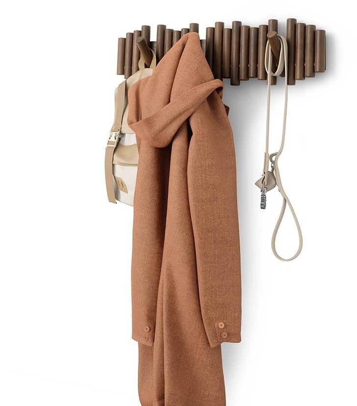 Вешалка настенная picket, 8 крючков, состаренный грецкий орех (79960)