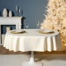Скатерть  140х180 cm овальная, "феерия. золото", цвет: бежевый, tm lefard, полиэстер 100% (кор=28шт. (986-003-27)
