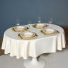 Скатерть  140х180 cm овальная, "феерия. золото", цвет: бежевый, tm lefard, полиэстер 100% (кор=28шт. (986-003-27)