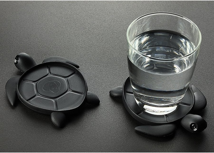 Подставка под стаканы save turtle, черная (70504)