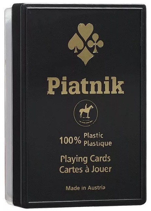 Игральные карты "100% Пластик - Бридж" (красная рубашка) 55 листов (46103)