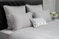 Комплект постельного белья Гарда, бамбук, серый, Семейный (145*210-2шт) (TT-00014567)