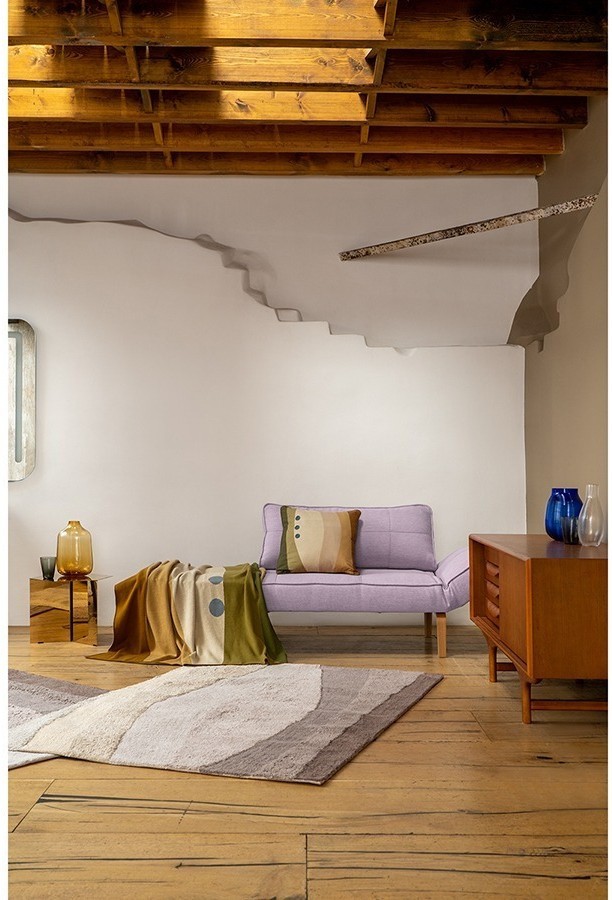 Ковер из хлопка с рисунком rice plantation из коллекции terra, 120х180 см (74495)