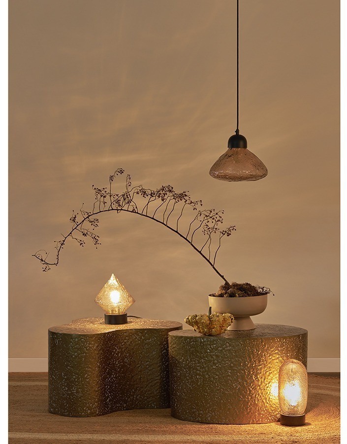 Светильник настольный frozen light, D13х27 см, янтарный (76517)