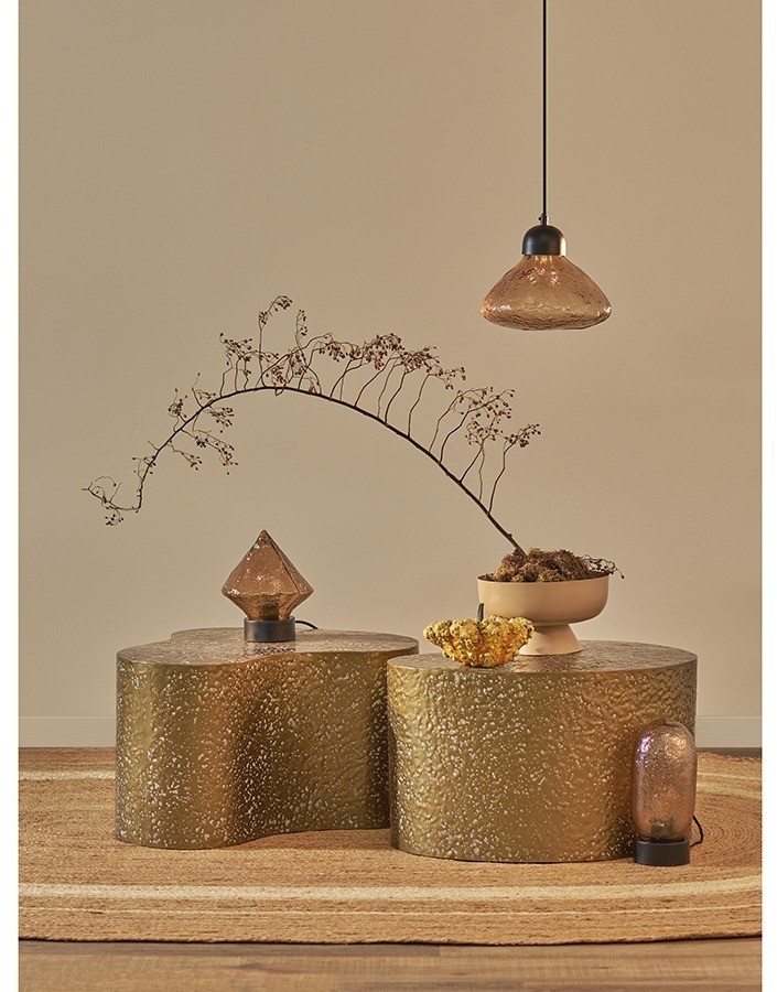 Светильник настольный frozen light, D13х27 см, янтарный (76517)