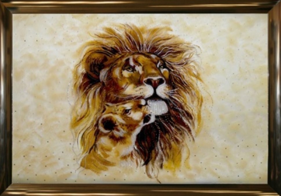 Картина Король Лев 3 с кристаллами Swarovski (2038)