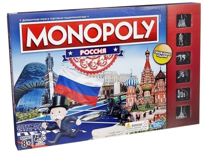 Монополия Россия новая уникальная версия Hasbro (33469)