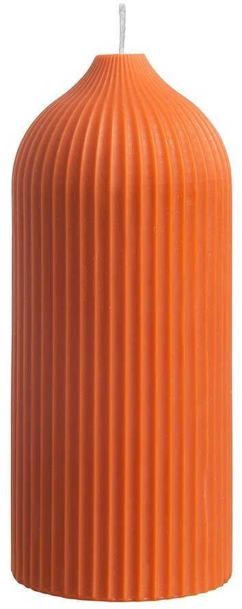 Свеча декоративная оранжевого цвета из коллекции edge, 16,5см (74329)