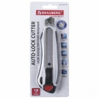 Нож канцелярский 18 мм Brauberg Heavy duty 237158 (2) (76430)