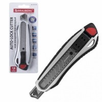 Нож канцелярский 18 мм Brauberg Heavy duty 237158 (2) (76430)