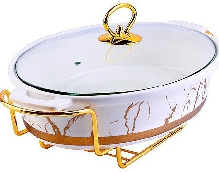 Мармит с крышкой 1,8л на 2 свечи LORAINE (31396)