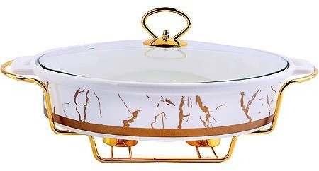 Мармит с крышкой 1,8л на 2 свечи LORAINE (31396)