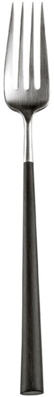 Вилка столовая NO.04, нержавеющая сталь 18/10, композитный материал, matte chrom/black, CUTIPOL
