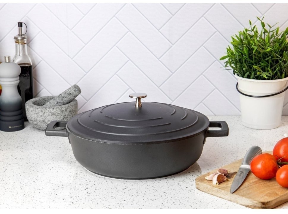 Kitchen Craft Жаровня 28 см литой алюминий MasterClass MCMSCRD28