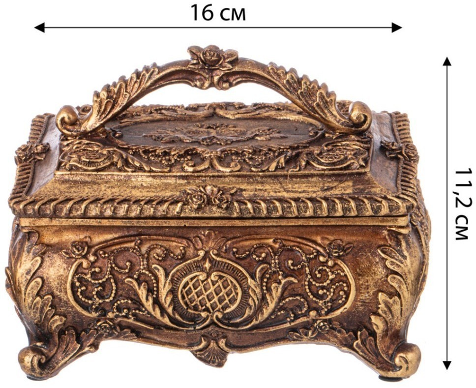 Шкатулка коллекция "рококо", 16*12,5*11,2cm Lefard (504-360)