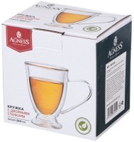 Кружка с двойными стенками &quot;double-wall&quot; 260 мл Agness (887-245)