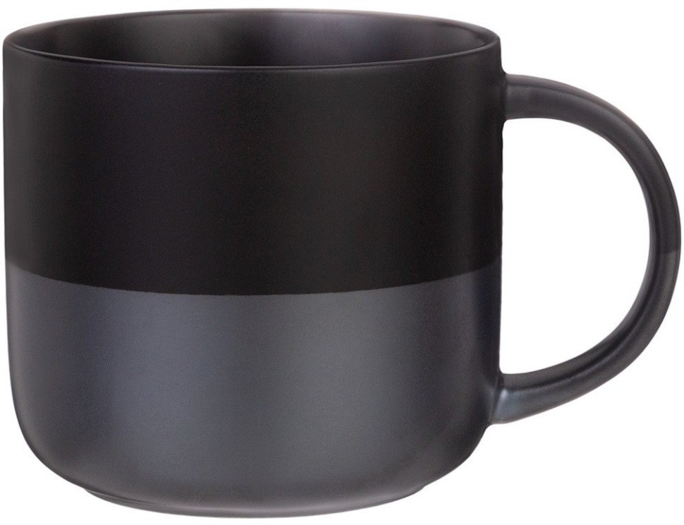 Кружка bronco "velour" 440 мл черная (407-140)