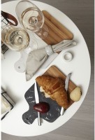 Доска сервировочная marm, 21,5х33,5 см, черный мрамор/акация (75936)