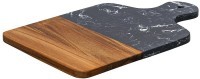 Доска сервировочная marm, 21,5х33,5 см, черный мрамор/акация (75936)