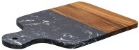 Доска сервировочная marm, 21,5х33,5 см, черный мрамор/акация (75936)