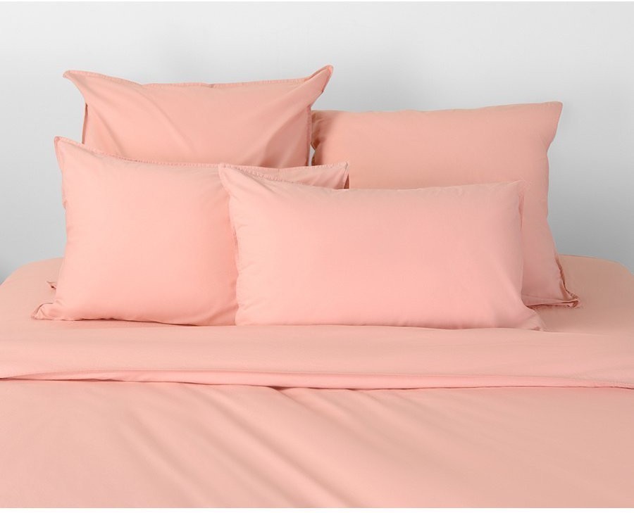 Набор из двух наволочек цвета пыльной розы из органического стираного хлопка из коллекции essential, 50х70 см (69387)
