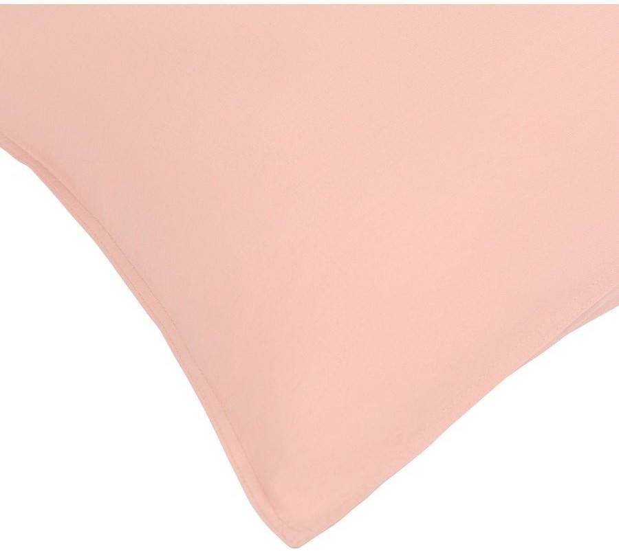 Набор из двух наволочек цвета пыльной розы из органического стираного хлопка из коллекции essential, 50х70 см (69387)