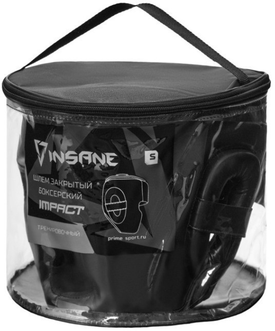 Шлем закрытый INSANE IMPACT, ПУ, черный (2117794)