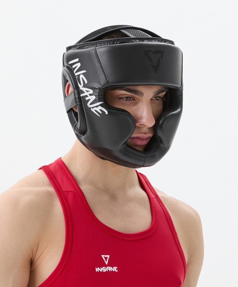 Шлем закрытый INSANE IMPACT, ПУ, черный (2117794)