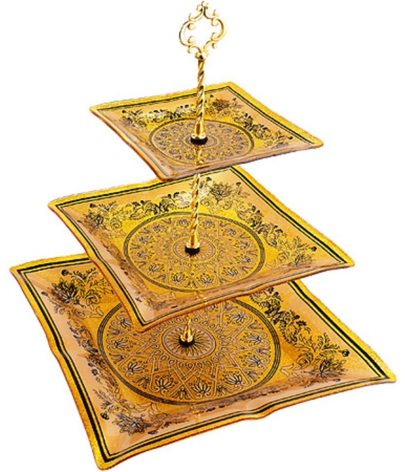 Этажерка 3 уровня, квадрат (7021-101)