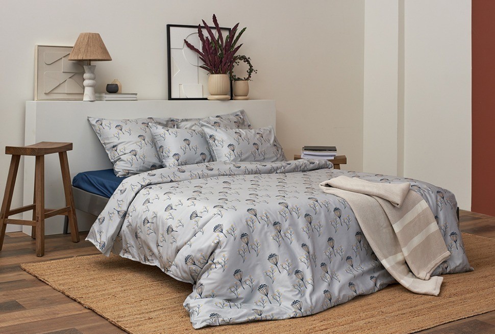 Набор наволочек "Полевые цветы" из премиального сатина из коллекции russian north, 50х70 см (78464)