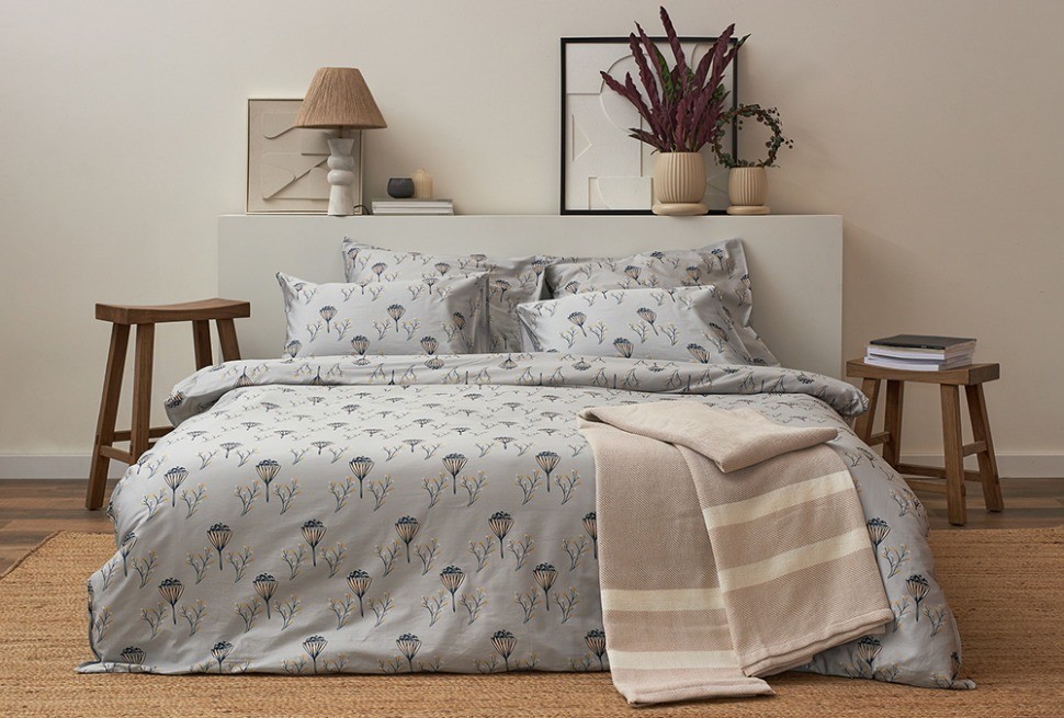 Набор наволочек "Полевые цветы" из премиального сатина из коллекции russian north, 50х70 см (78464)