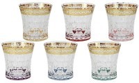 Набор стаканов для виски Цветная Флоренция, 0,27 л, 6 шт - SM3177/678-AL Same