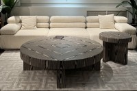 Стол журнальный Zebrano d140*42см (TT-00015008)