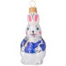 Ёлочное украшение "кролик художник" в подарочной упаковке высота=10 см ООО"юниопт" (140-323)