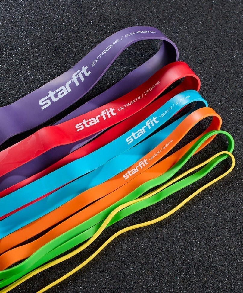 Эспандер ленточный для кросс-тренинга STARFIT ES-803, 5-22 кг, 208х2,2 см, оранжевый (1676100)