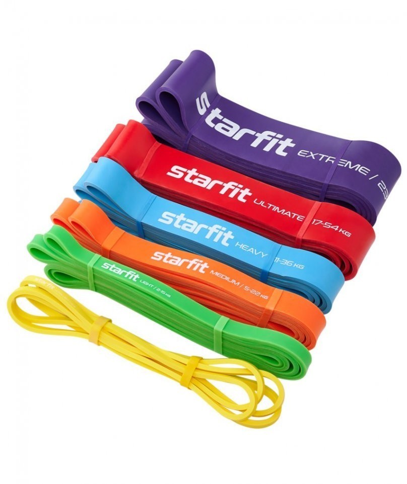 Эспандер ленточный для кросс-тренинга STARFIT ES-803, 5-22 кг, 208х2,2 см, оранжевый (1676100)