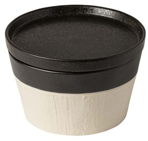 Набор чаша+тарелка NSSS01-00819L, 16 см, керамика, LATTITUDE BLACK, Costa Nova