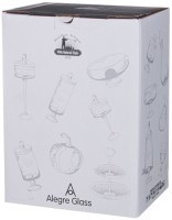 Набор штоф и 2 стакана, 12x36 см 1400 мл Alegre Glass (337-128)