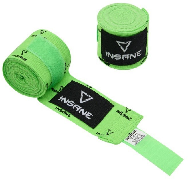 Бинт боксерский PRINT, хлопок/нейлон, зеленый, 3,5 м (2108809)