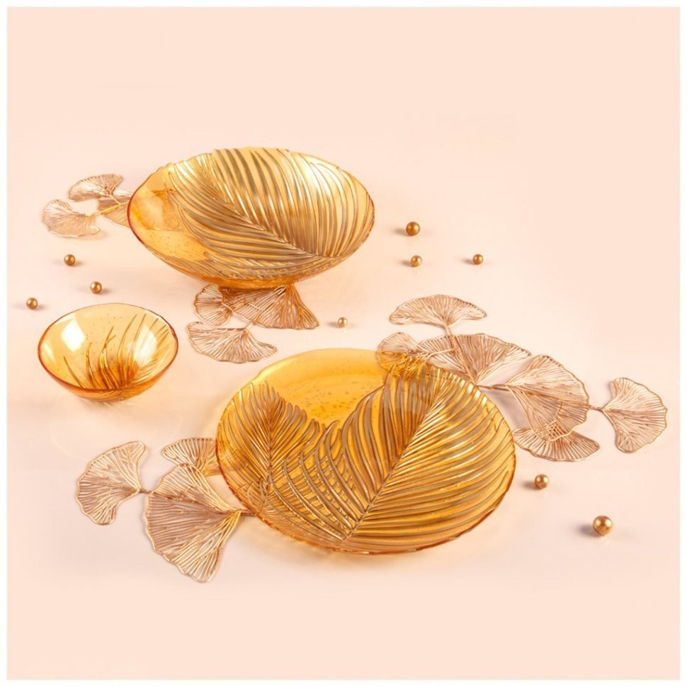 Блюдо "bohemia" amber 33см мал.уп.=6шт. Bronco (336-109)