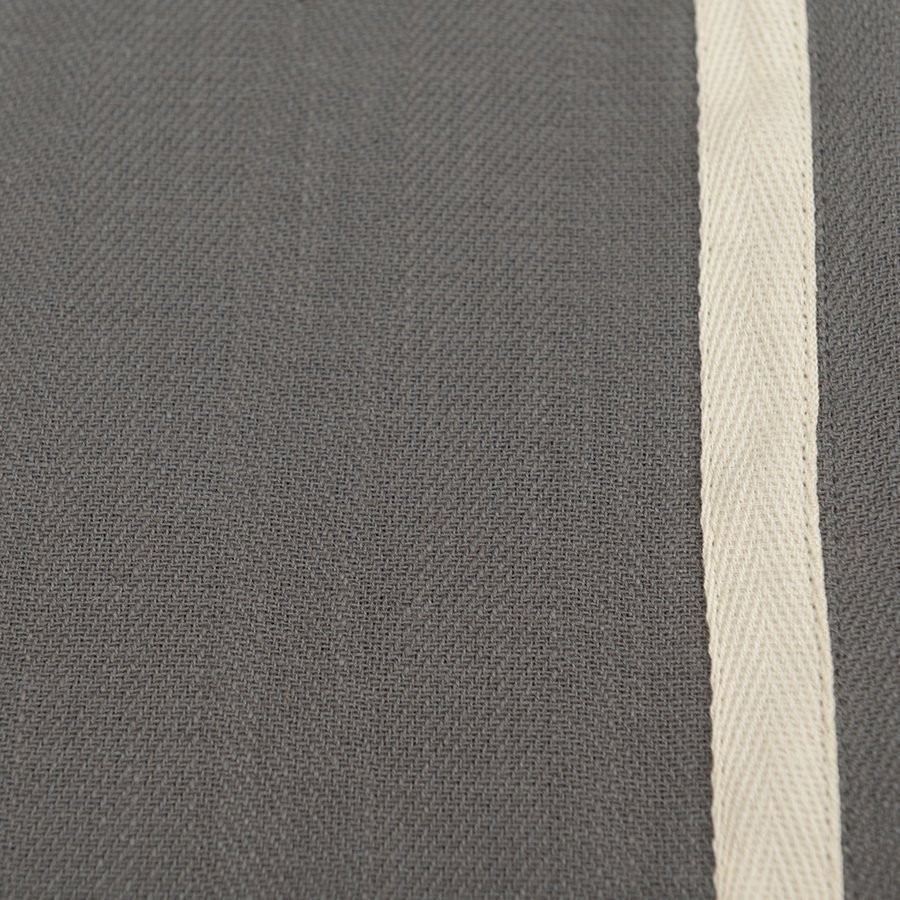 Набор из двух кухонных полотенец саржевого плетения серого цвета из коллекции essential, 50х70 см (69734)