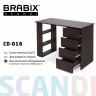 Стол письменный/компьютерный BRABIX Scandi CD-016 1100х500х750мм 4 ящ венге 641893 (95404)