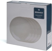 Набор тарелок закусочных bronco &quot;concept&quot; 4 шт. 22 см бежевый (576-1018)