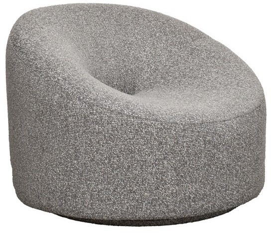 Кресло поворотное LUNA рогожка черно-серый Santo1606-CHSER 98*90*69см (TT-00016636)