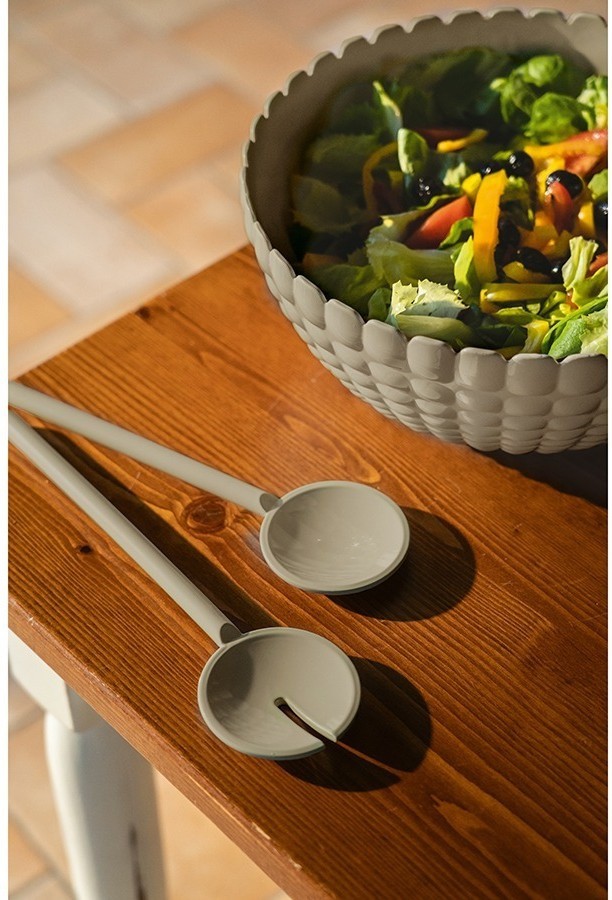 Набор столовых приборов для салата tiffany, зеленые (75569)