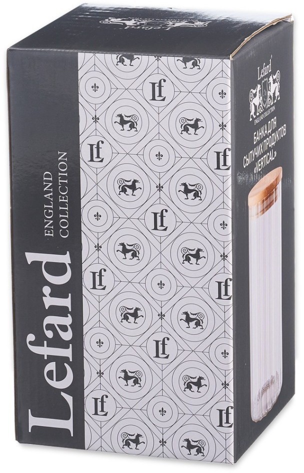 Банка для сыпучих продуктов "vertical" 1200 мл/10х18,5 см Lefard (675-125)