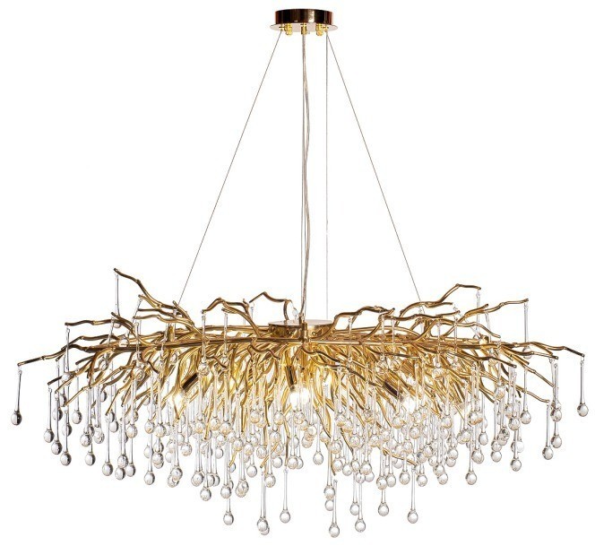 Люстра d.80 h.32см, металл цвет золото (TT-00013462)