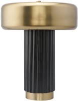 Лампа настольная stone, D27х35 см, черная/золотистая (76865)